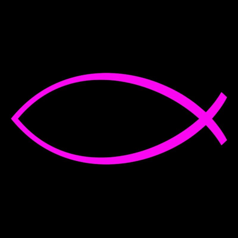 Ichtus fish solid pink