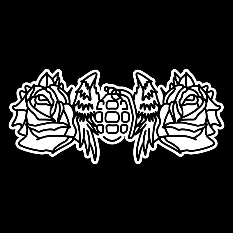 Wings and Roses – Look de tatouage à bascule
