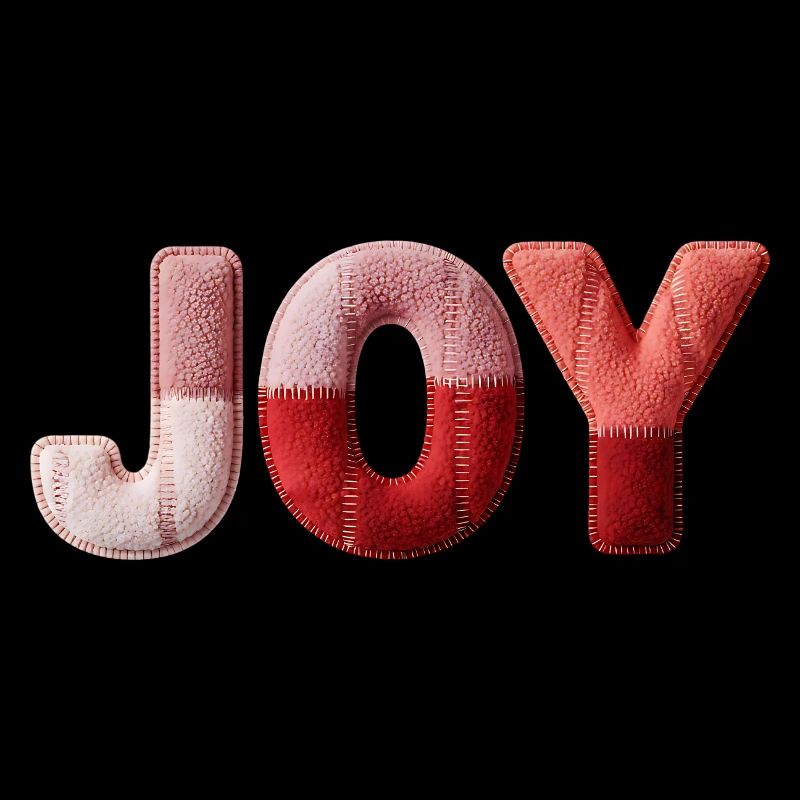 Patchwork Joy Freude und Happiness Design