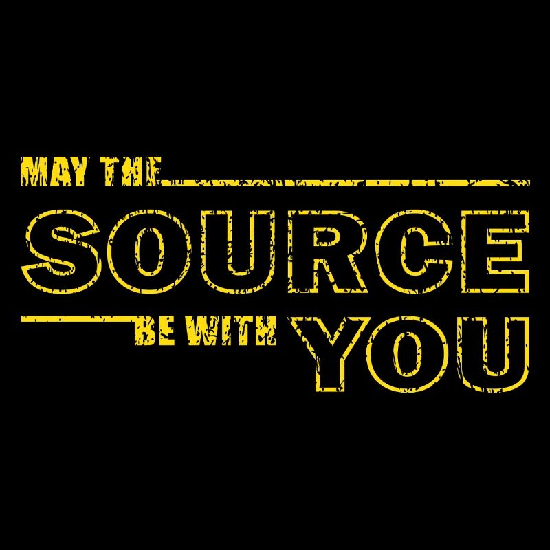 May the Source Be With You – Geek Tee