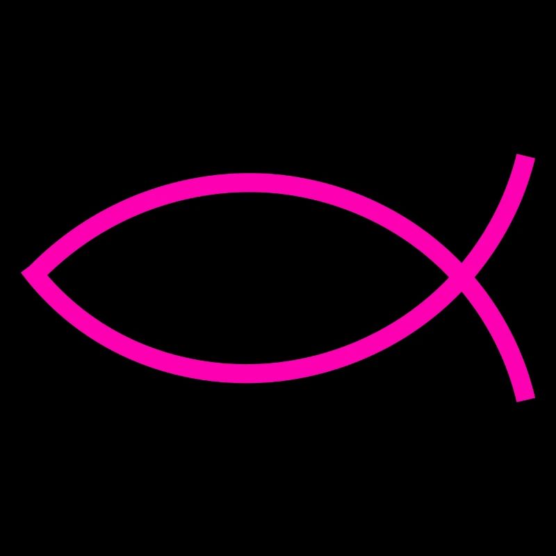 Jésus poisson rose ichthys poisson poisson poisson