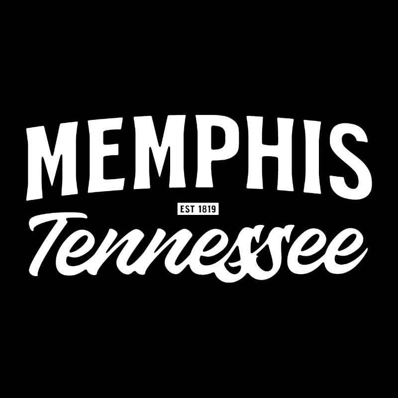 Memphis Tennessee Vintage Script