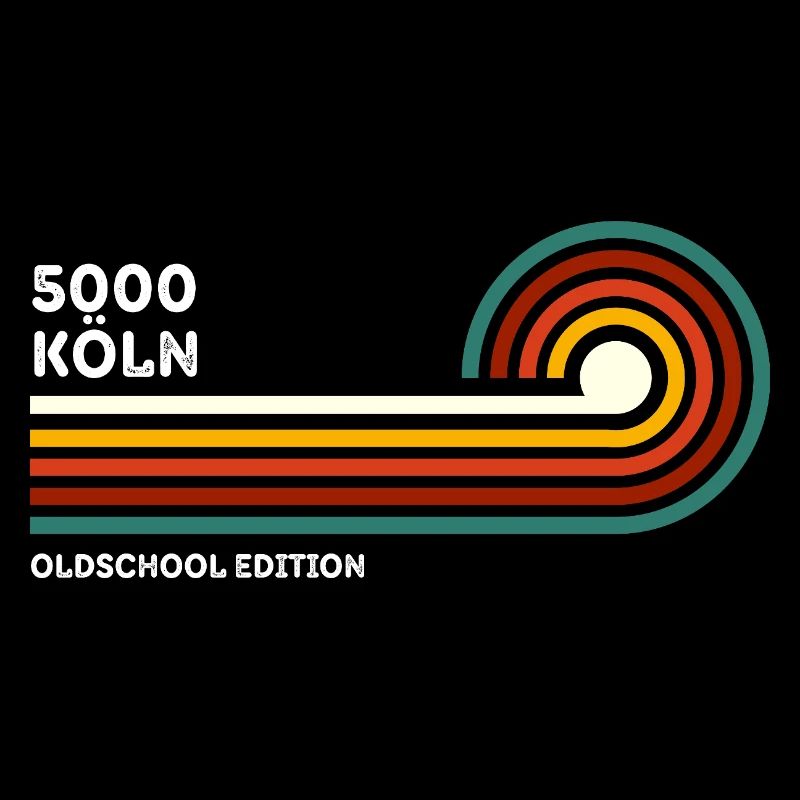 Cologne Retro Shirt Oldschool 5000 Zip Code Souvenir