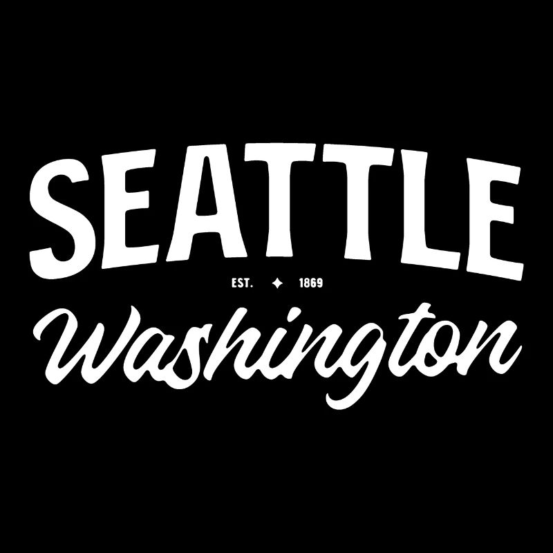 Lettrage vintage à Seattle Washington