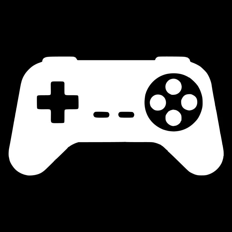 Retro Gamepad Silhouette
