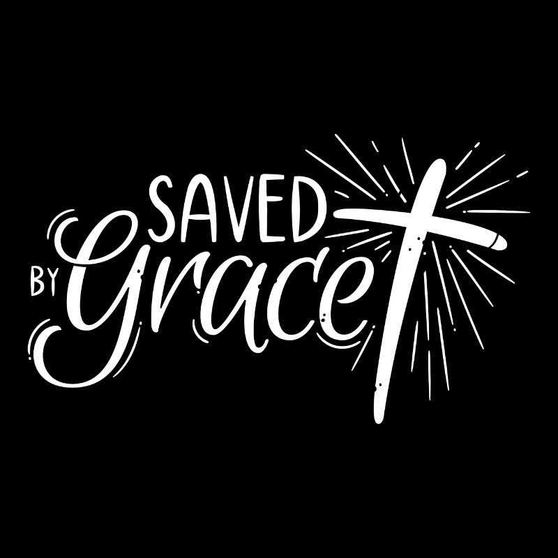 Saved by Grace Lettering