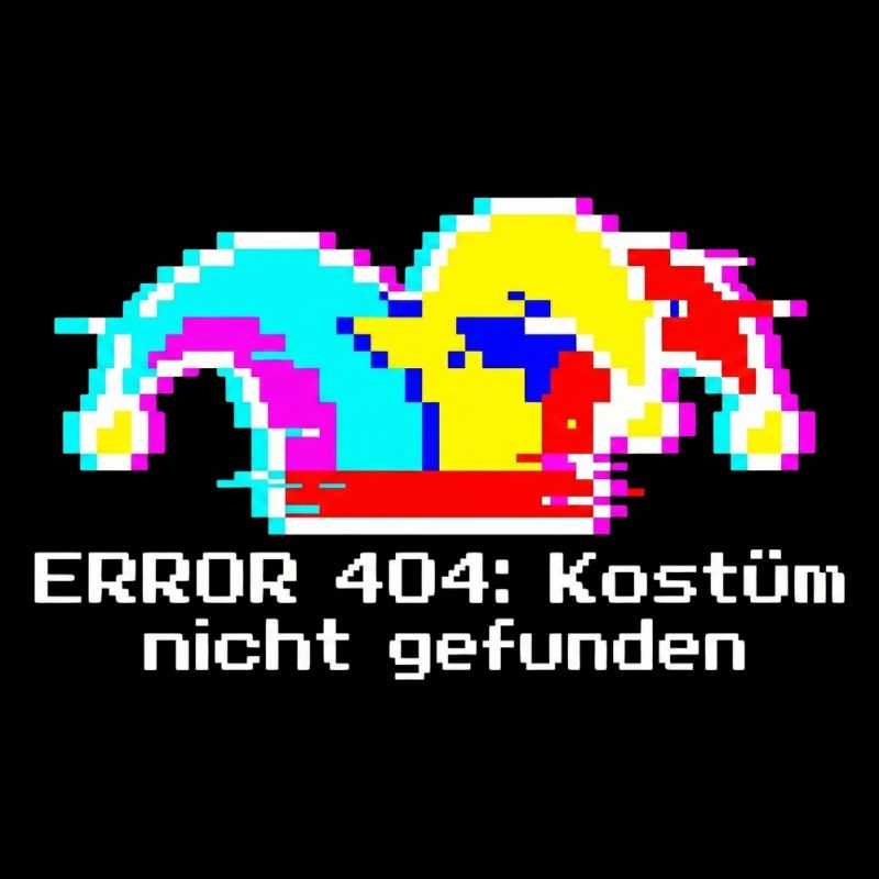 Error 404 Kostüm nicht gefunden Nerd Fasching IT
