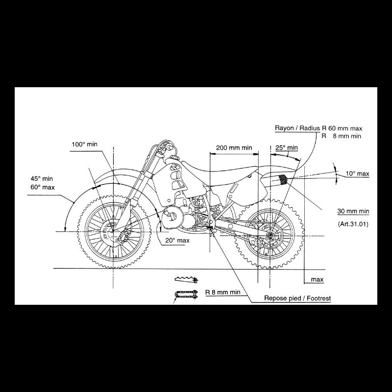 Motorcycle Blueprint: Custom Chopper