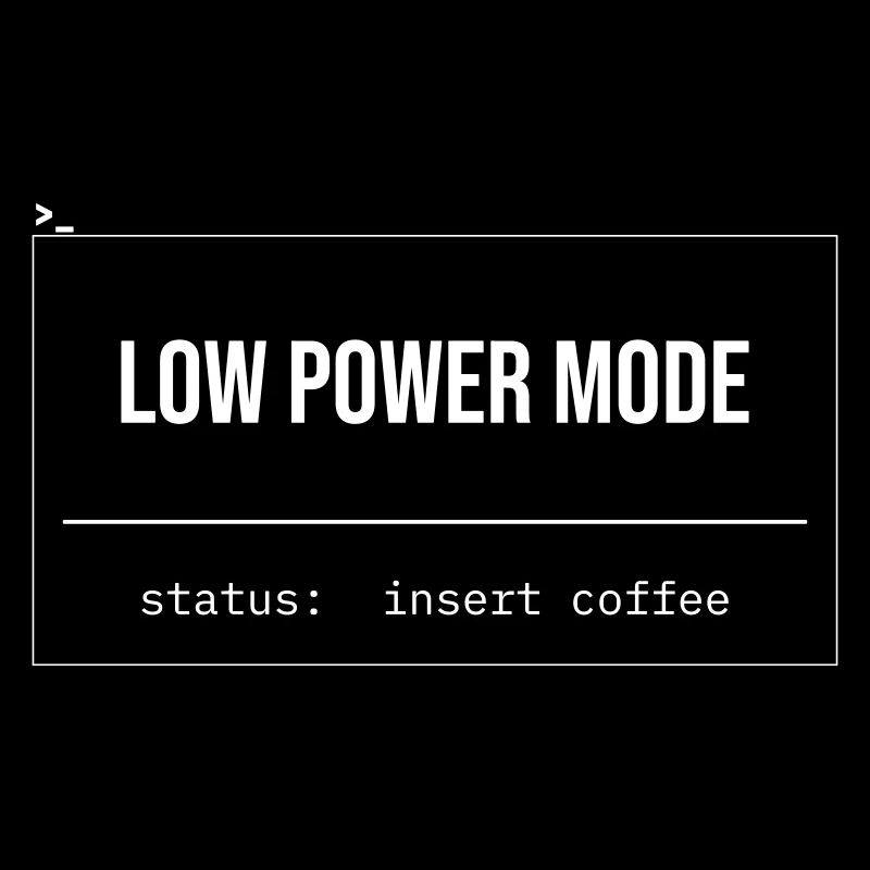 Low Power Modus Kaffee