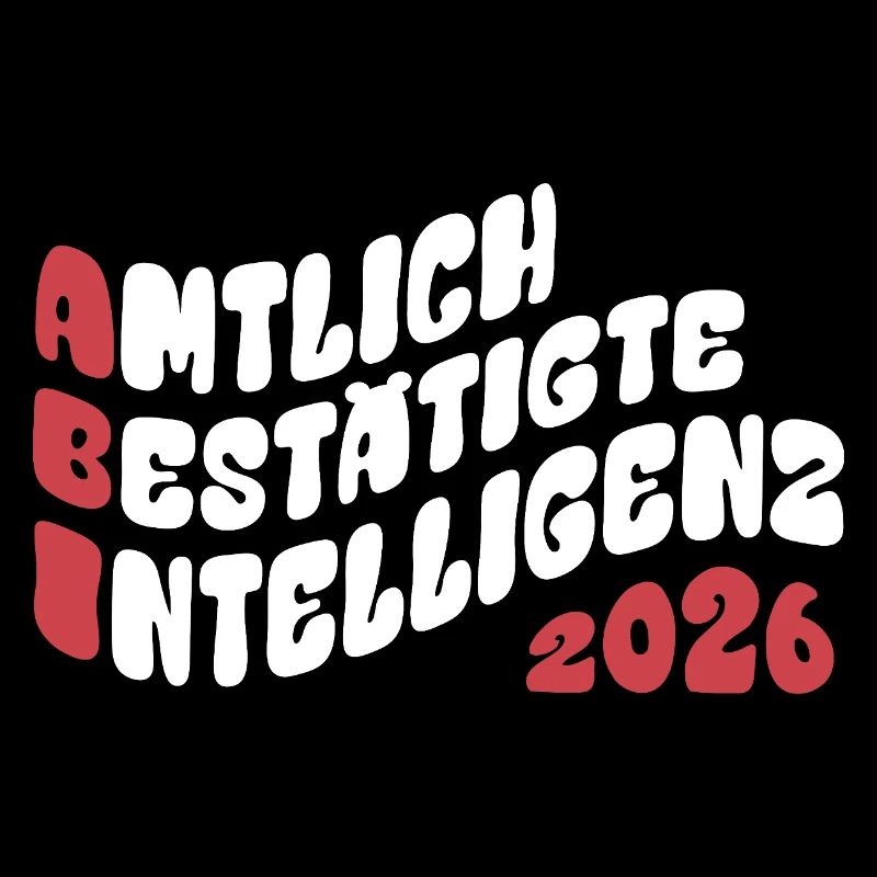Abi 2026 - Abitur - Retro Flow Style Geschenk