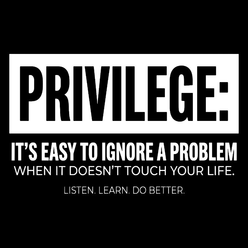 Privilege Statement Typografie Textmotiv