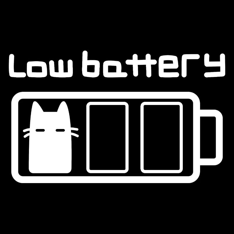 Low battery cat