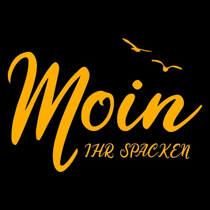 Moin ihr Spacken, plattdeutsch norddeutsch Möwe