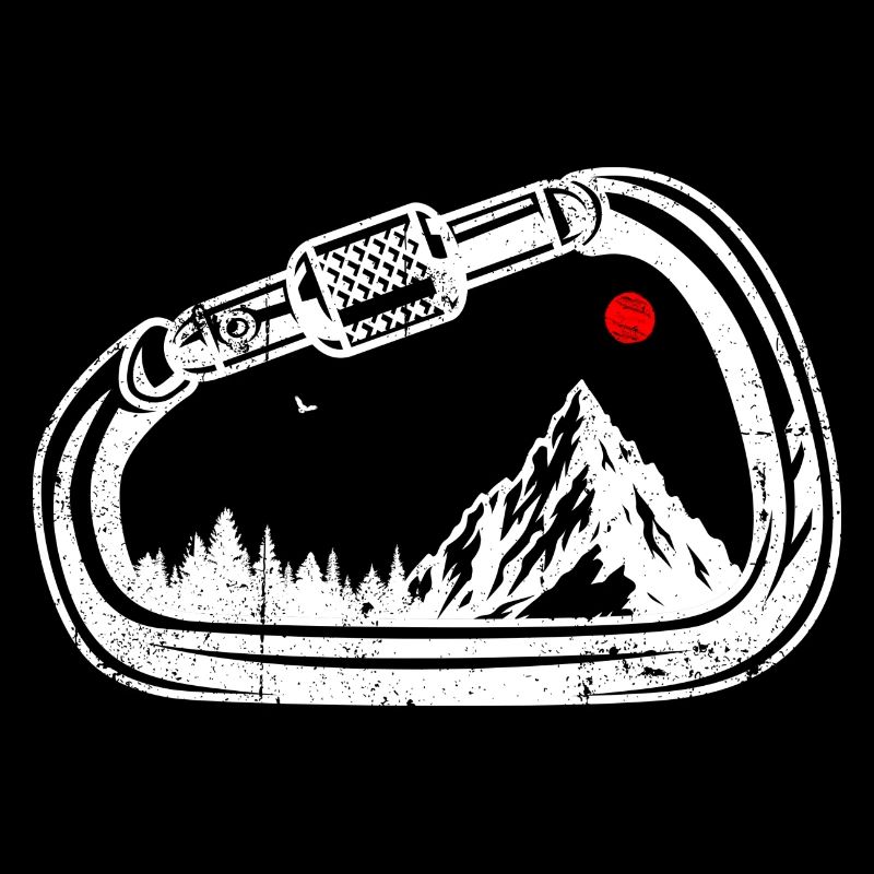 Alpine Ridge Carabiner Graphic