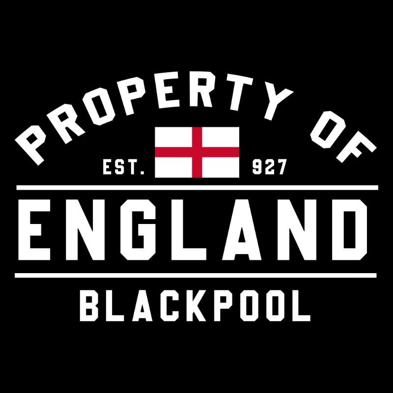 England Flag Blackpool Emblem