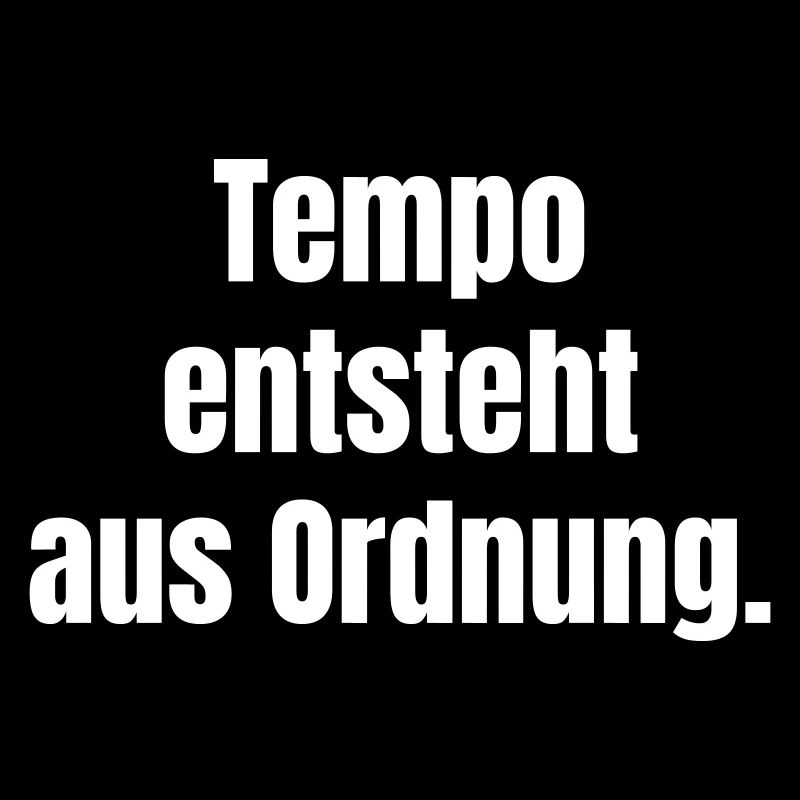 Speed arises from order.