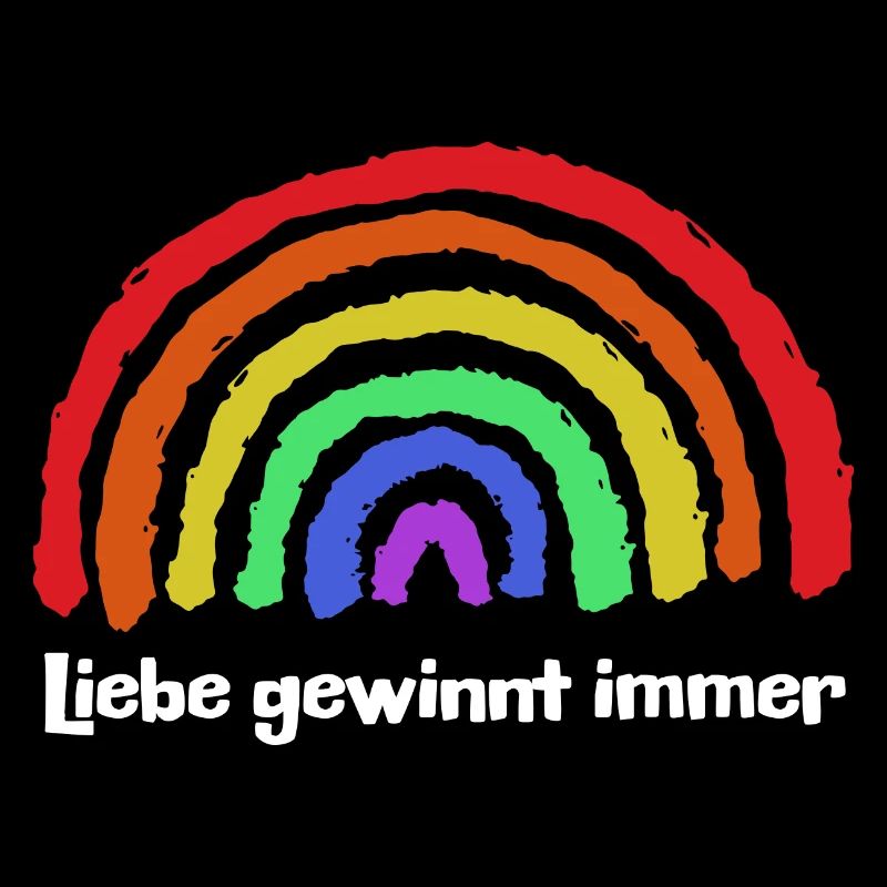 Regenbogen Frieden Freiheit Liebe Statement
