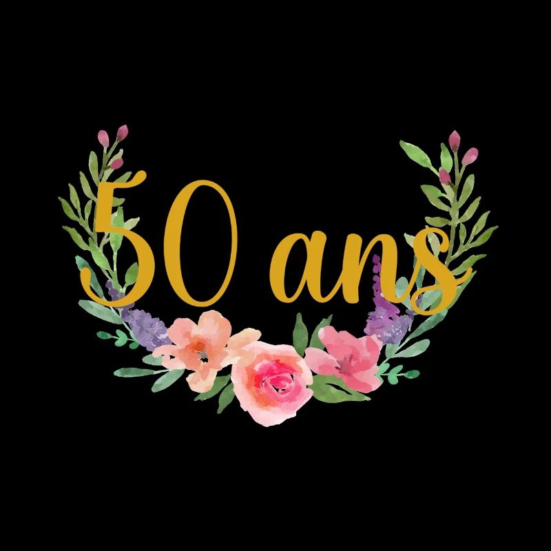 age anniversaire fleurs 50 ans