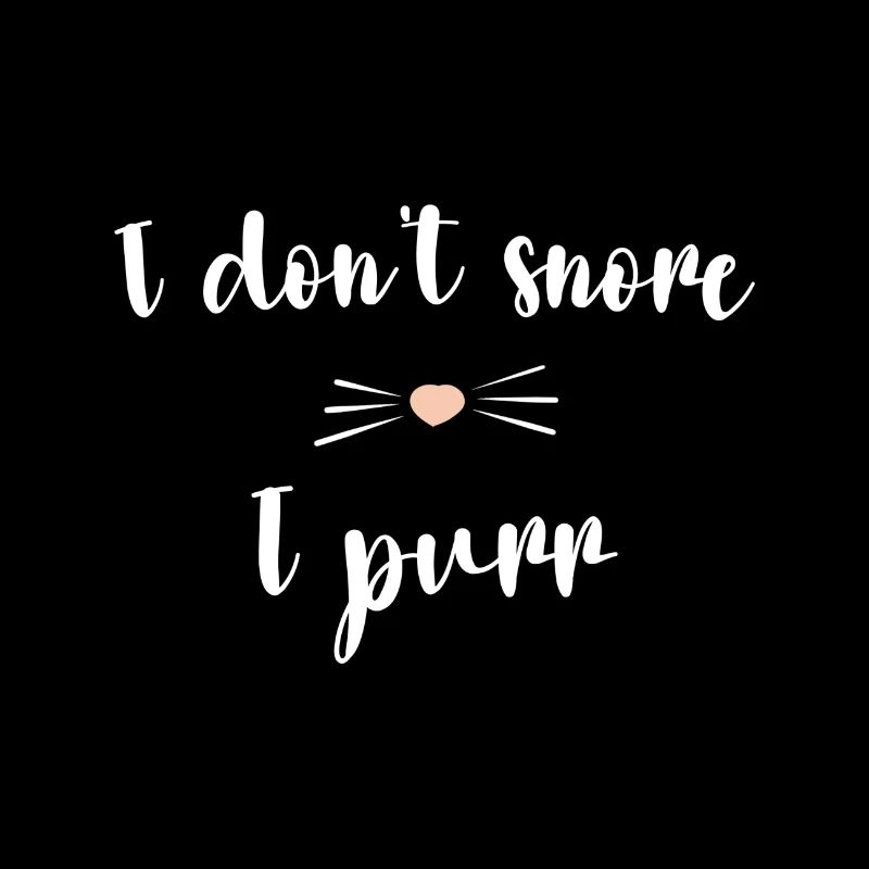 Je ne ronfle pas, je ronronne