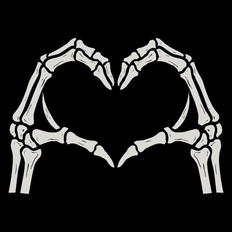 Heart Skeleton Hands