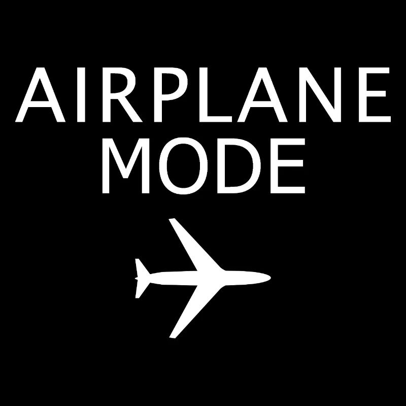 Flugzeugmodus aktivierter Flugmodus Luftfahrtkunst