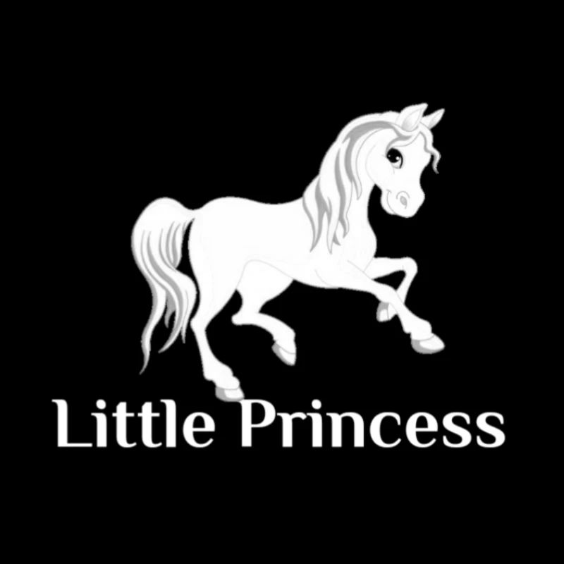 Motif du cheval de la petite princesse
