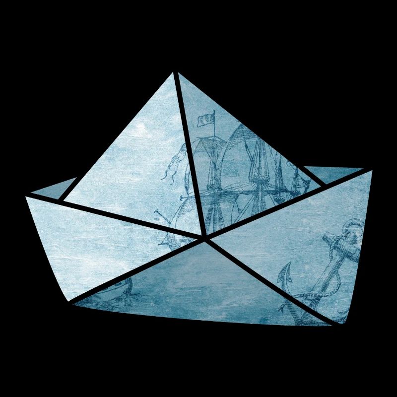 Papierboot Anker See Meer Schiff Urlaub Boot