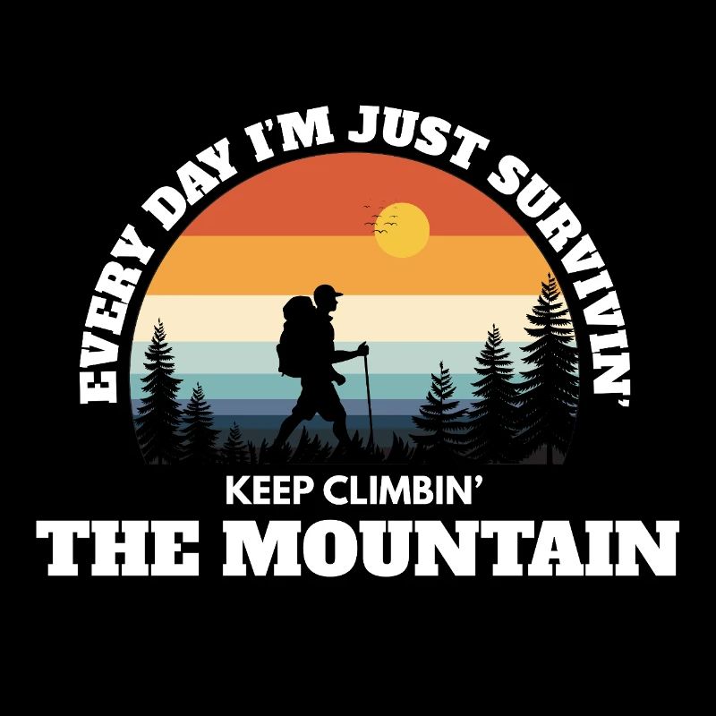 Keep Climbing The Mountain – Deep Adventure Sunset