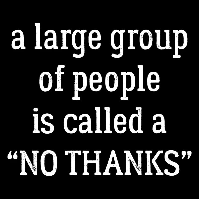 a large group of people is called a no thanks