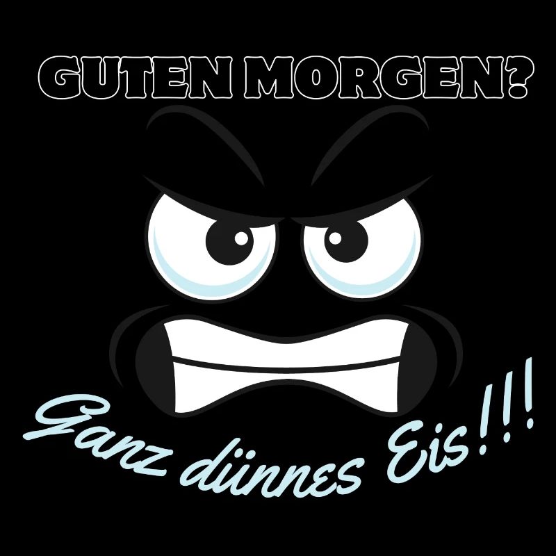 Wütendes Eisbär Motiv mit Spruch