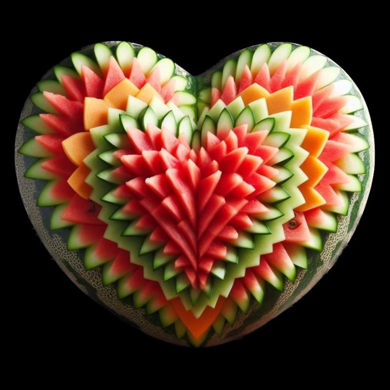 A melon heart