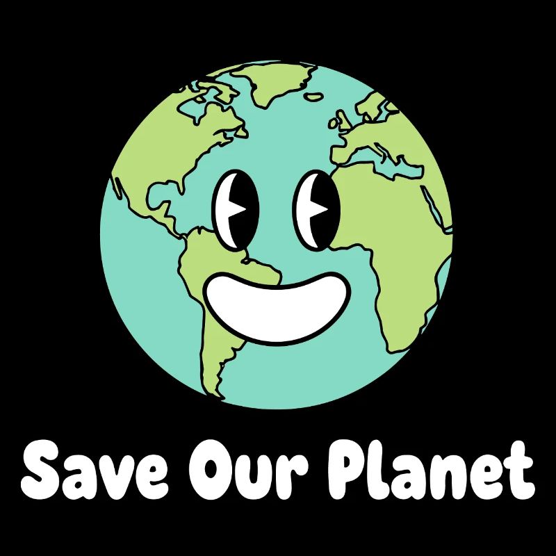 Lächelnde Erde Save Our Planet