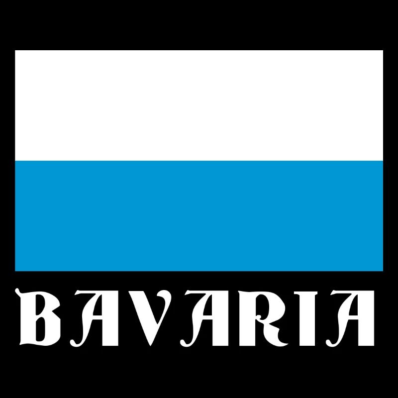 Bavaria Flagge mit gotischem Text