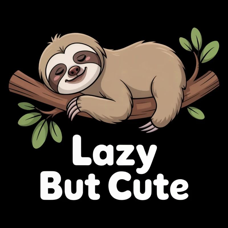 Lazy But Cute – Kawaii Sloth