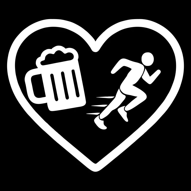 Humour de course de Heart Beer