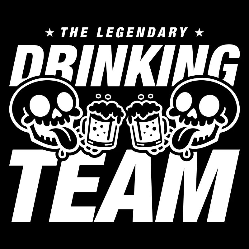 Drinking Team Skelett Bier