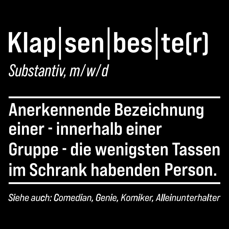Klapenbester Definition Fun Sayings