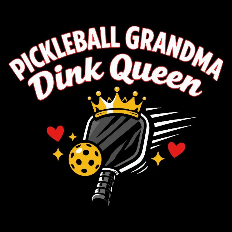 Pickleball-Großmutter Dink Queen Lustig