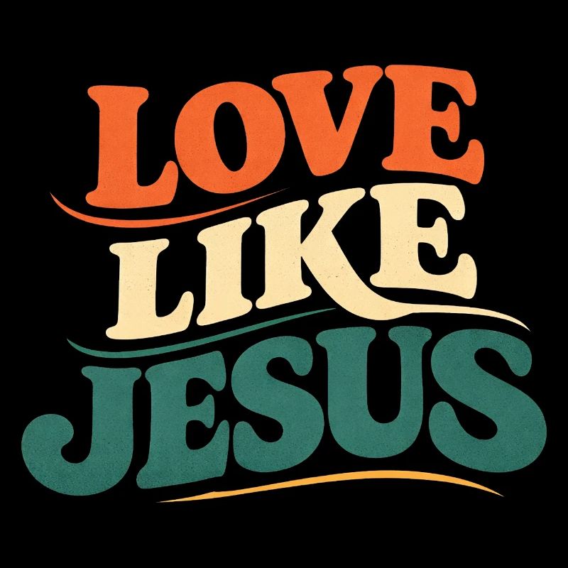 Jesus Tshirt Love Like Jesus Christliches Geschenk