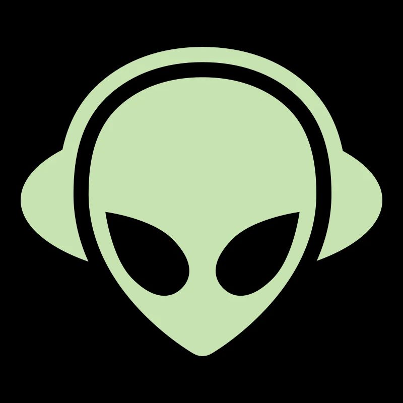 Alien Kopfhörer Glow in the dark