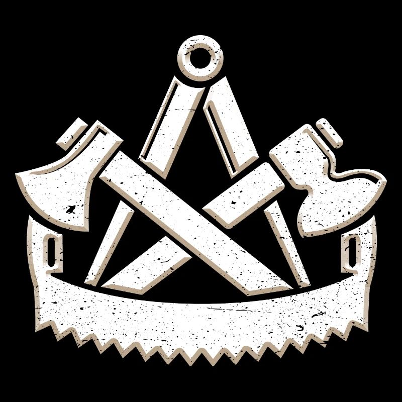 Cool charpentier guilde symbole 3D look grunge