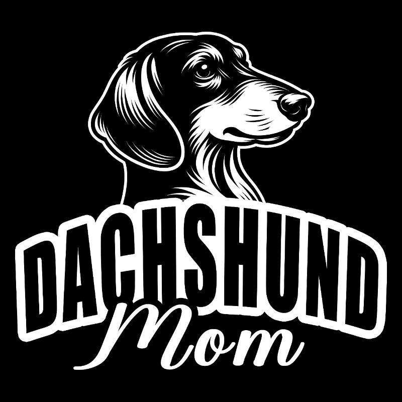 « Maman teckel » avec tête de chien