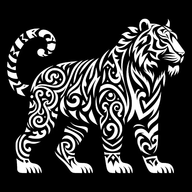 Tigre de Sumatra tribal
