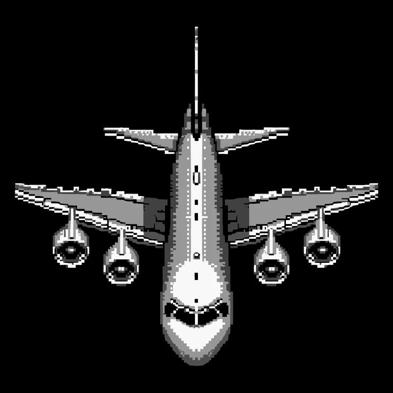 Flugzeug Pixel Kunst