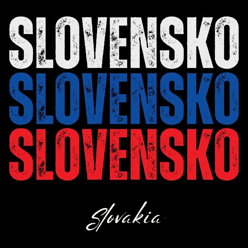 Flagge der Slowakei, ich liebe die Slowakei