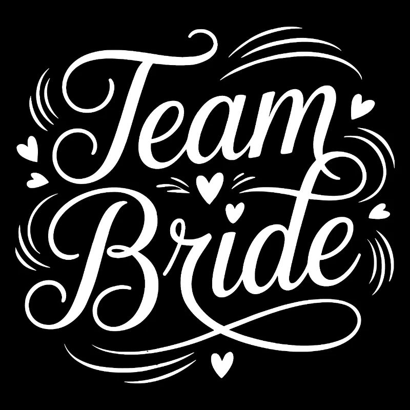 Team Bride Script Motif