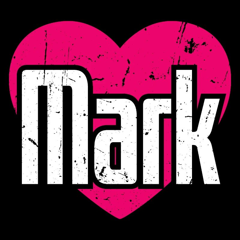 J’aime Mark Coeur rose J’aime Mark