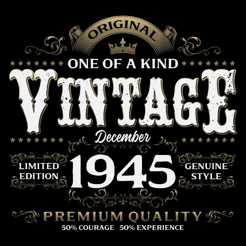 80e anniversaire Millésime décembre 1945