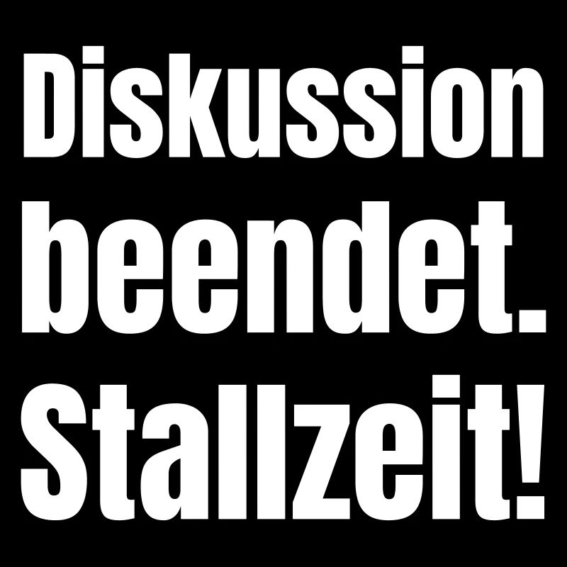 Diskussion beendet Kontrast Typo