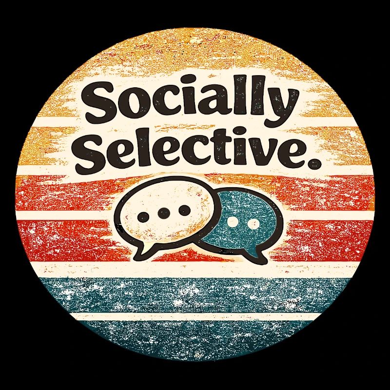 Socialement sélectif – Retro Chat Meme